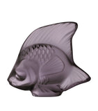 Lalique crystal fish sculpture purple, UK version