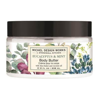 Superdrug Michel Design Works Shea Body Butter Eucalyptus & Mint 236ml- Buy online at McGrocer