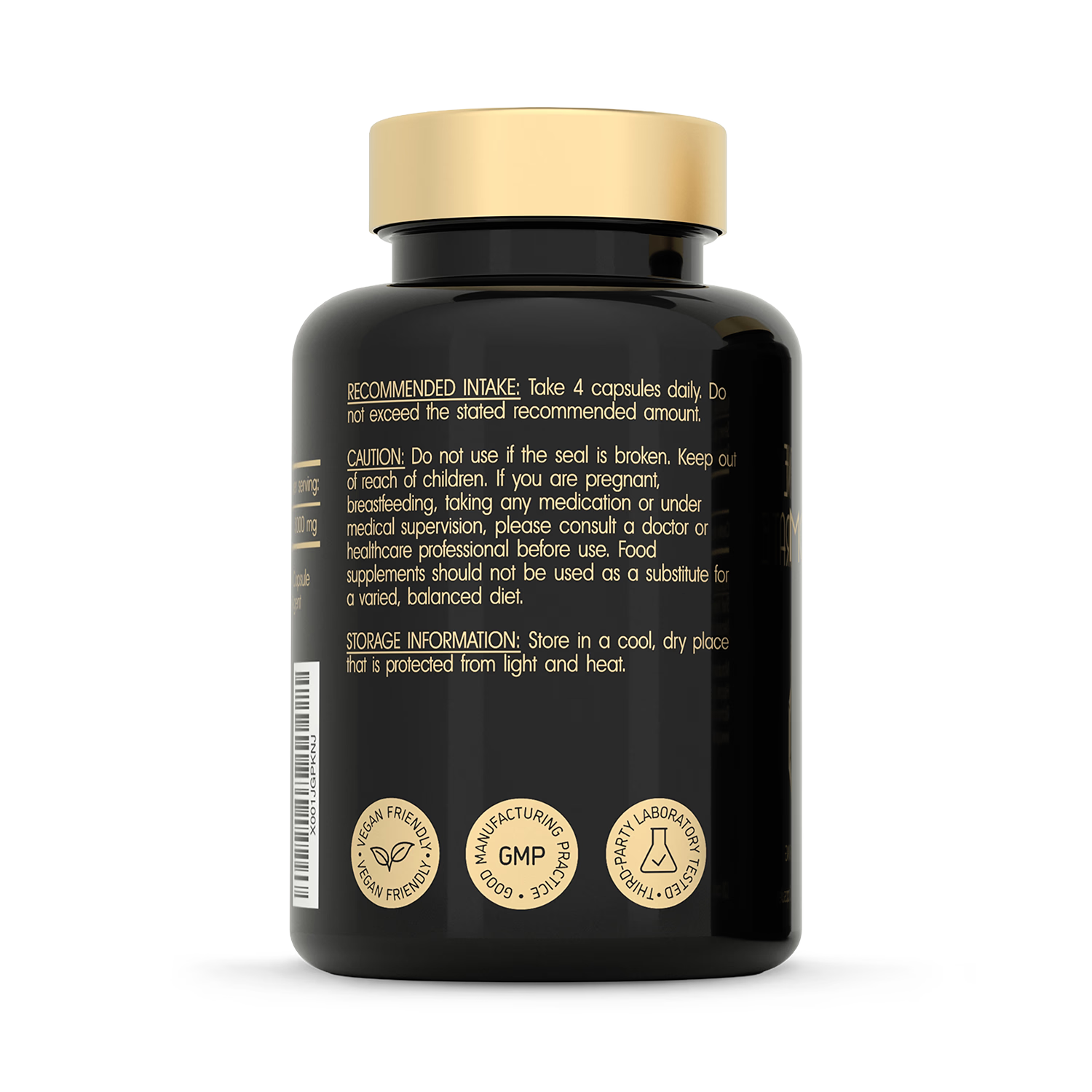 SuperSelf Creatine Monohydrate 3000mg capsules, imported from the UK