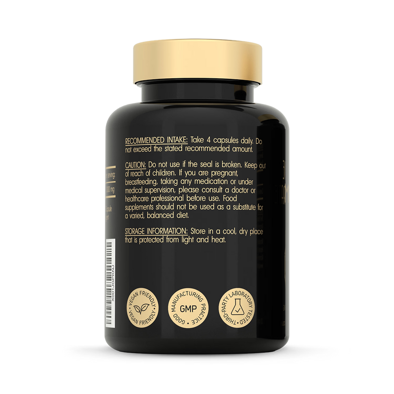 SuperSelf Creatine Monohydrate 3000mg capsules, imported from the UK