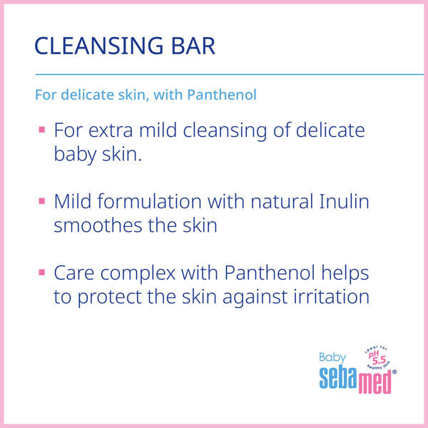 Sebamed Baby Cleansing Bar 100g suitable for sensitive skin (British brand)