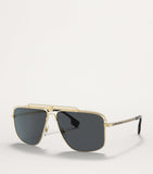Versace metal aviator sunglasses with gold-tone frame, imported from the UK