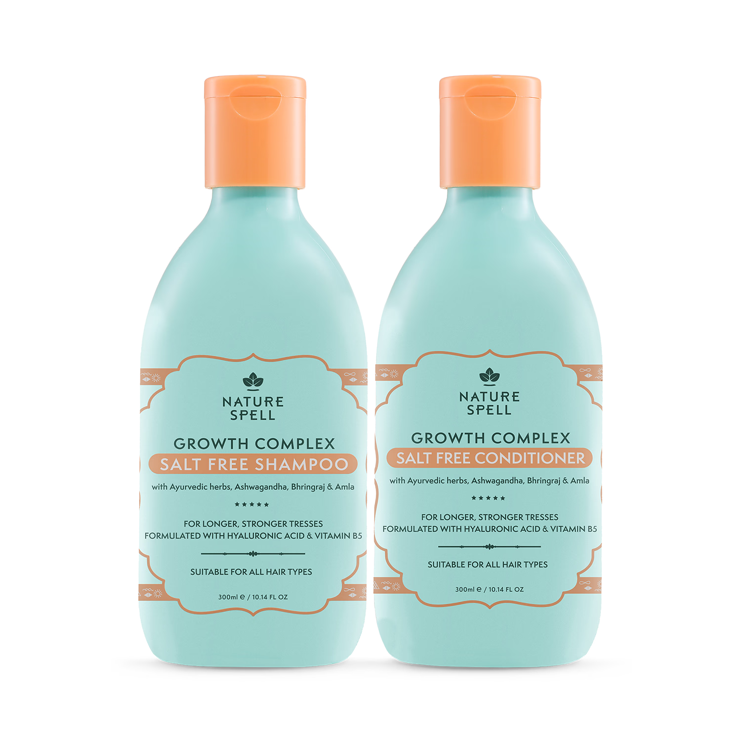 Nature Spell Growth Shampoo and Conditioner Duo 300ml - British product
