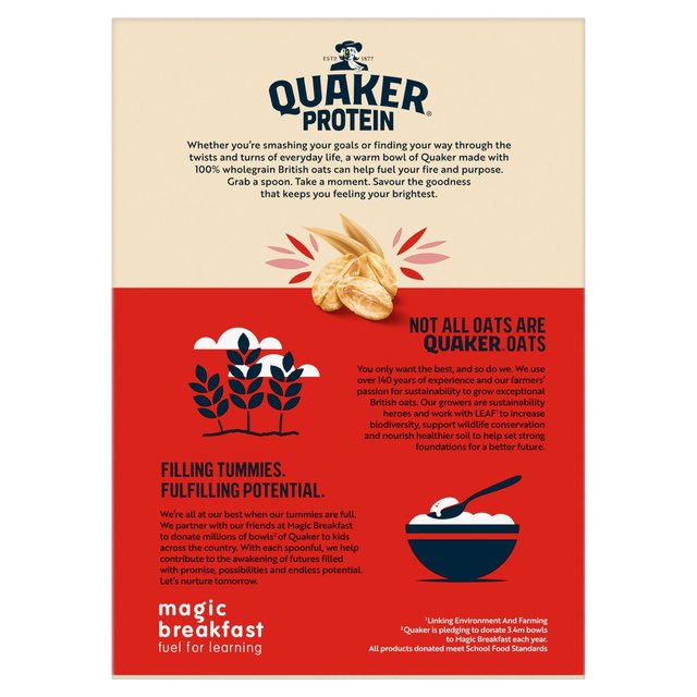 Quaker Oat So Simple Protein Original Porridge Sachets Cereal   8 per pack Cereals M&S   