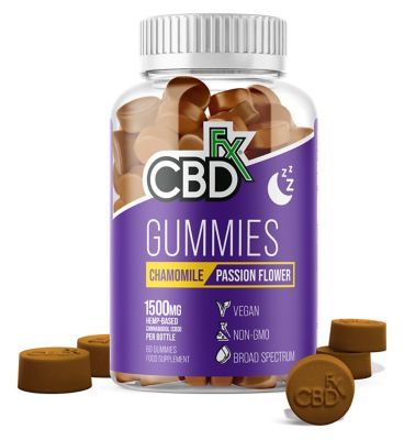 CBDfx Gummies Chamomile & Passion Flower Sleep 1500mg - 60 Gummies