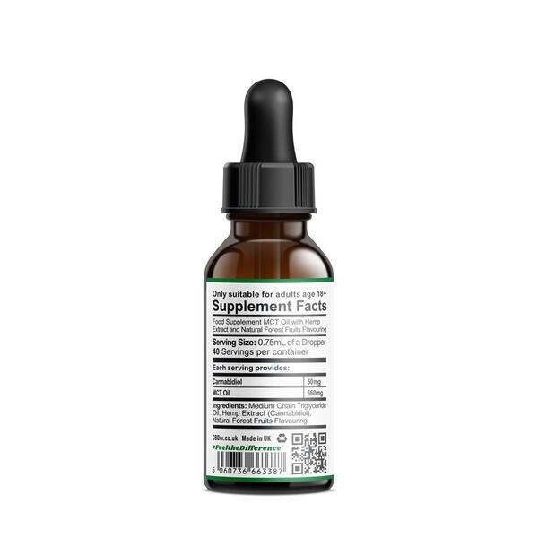 CBDfx Very Berry CBD Oil Drops 2000mg CBD