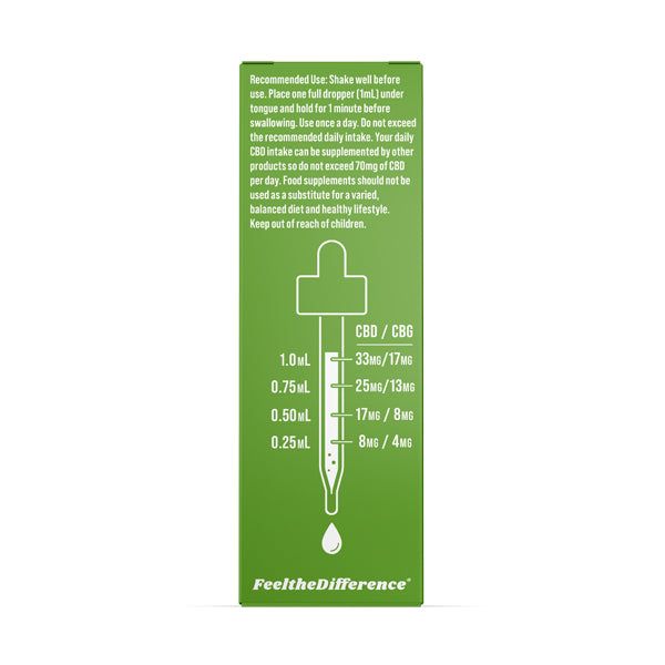 CBDfx Wellness 2:1 Oil Drops - 1000mg CBD/500mg CBG