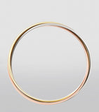 Cartier large Trinity bracelet white rose yellow gold 4.4mm (British brand)
