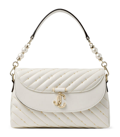 Harrods Jimmy Choo Leather Curve Top-Handle Bag- Buy online at McGrocer