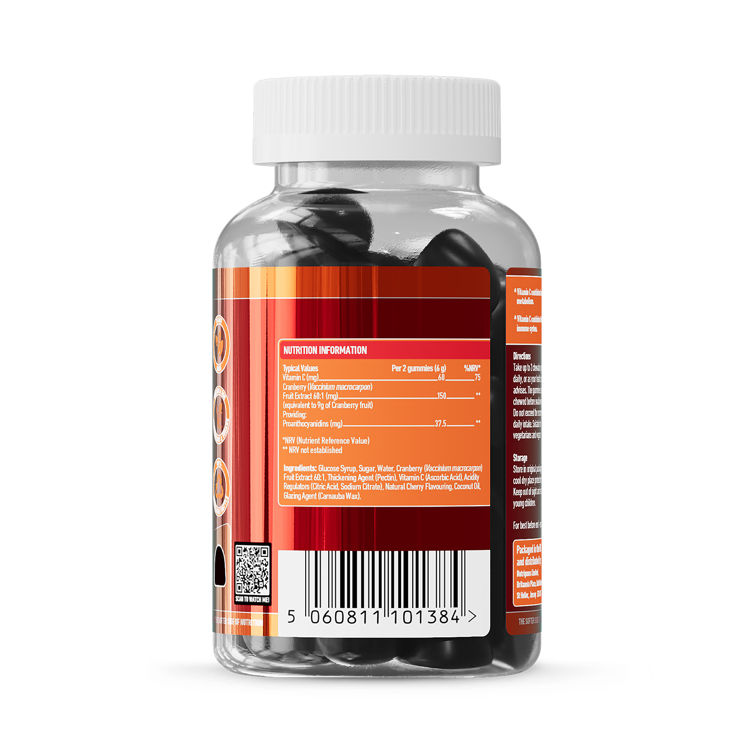 Nutrigums cranberry vitamin C gummies 60 count (British brand)