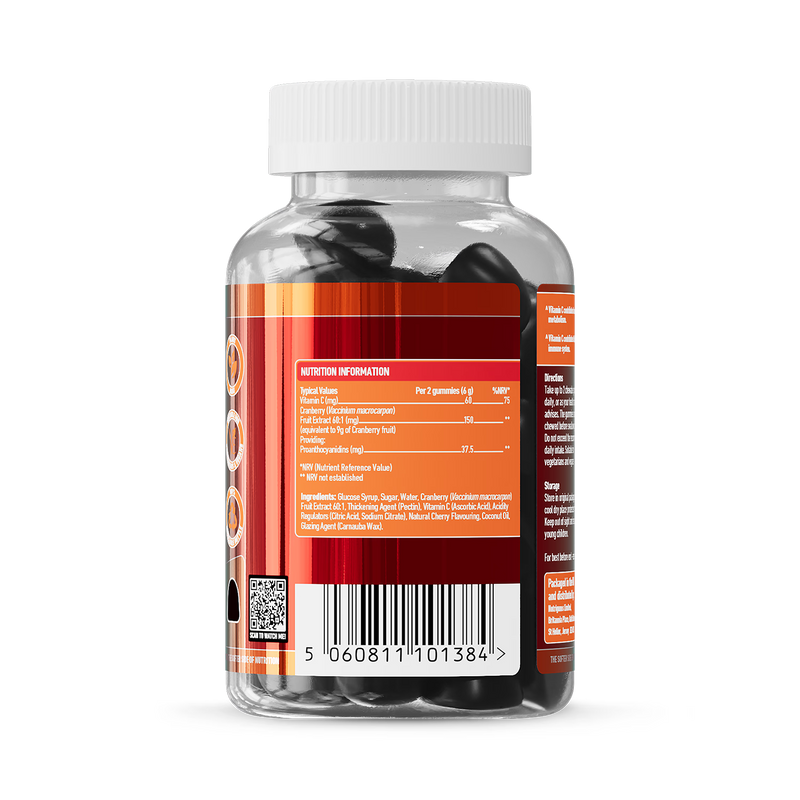 Nutrigums cranberry vitamin C gummies 60 count (British brand)
