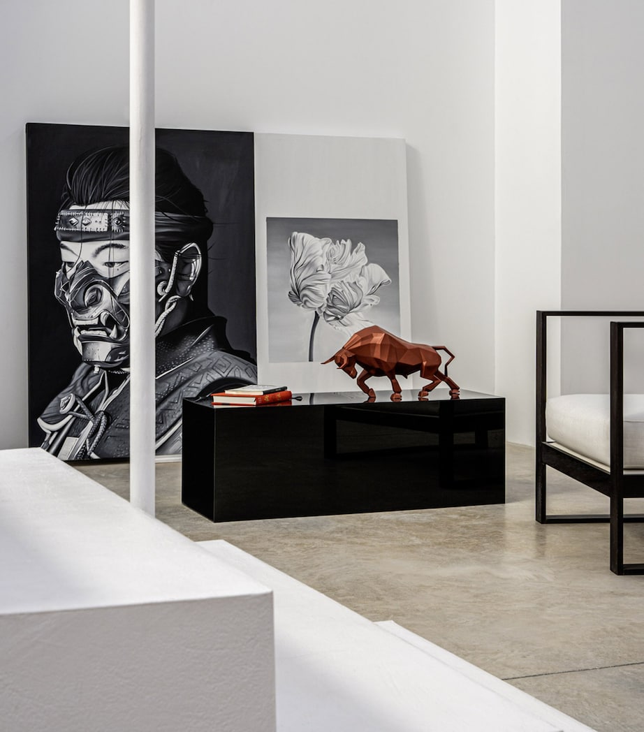 Lladró porcelain bull sculpture from Origami collection (British brand)