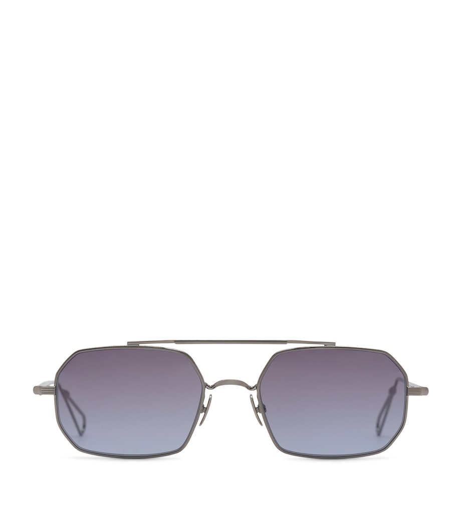 Ahlem Clovis Ruthenium rectangle sunglasses (British brand)