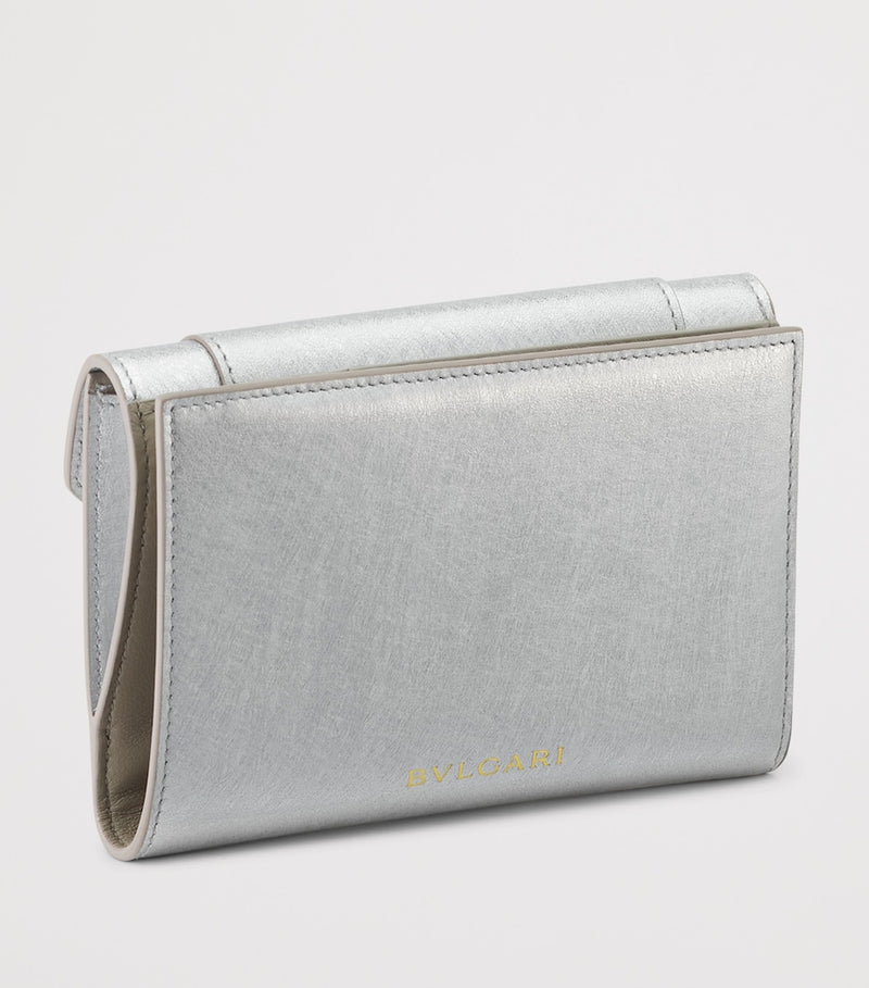 Bvlgari Serpenti Forever Metallic Leder Geldbörse, UK Version