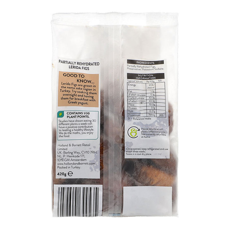 Holland & Barrett soft Lerida figs 420g, UK version