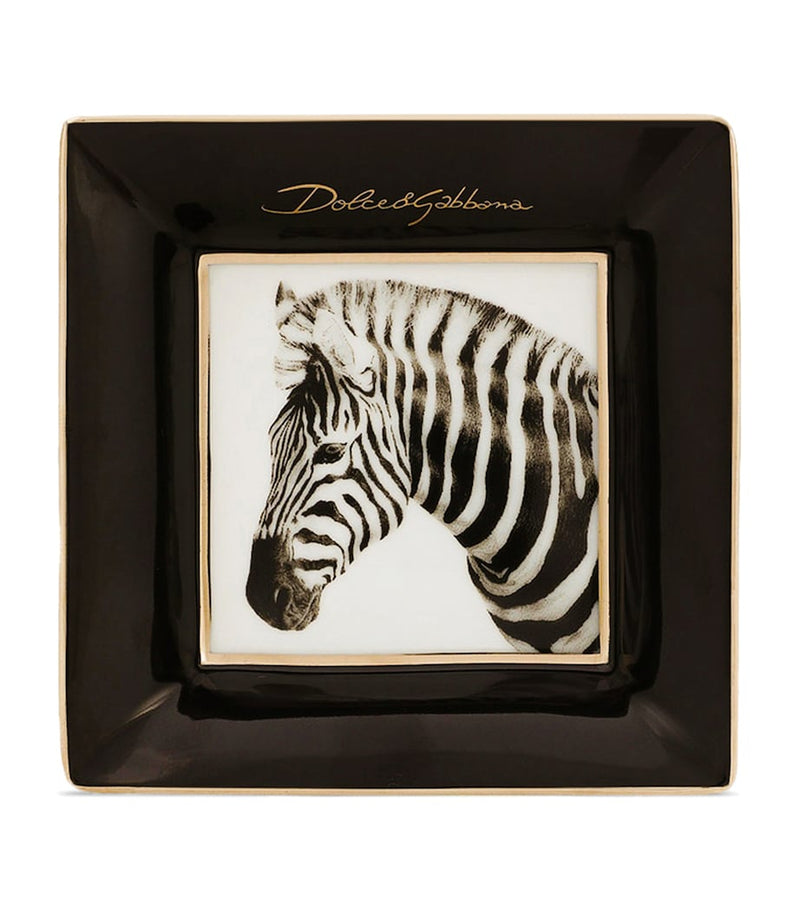 Dolce&Gabbana Casa zebra decorative square plates 10cm - British product