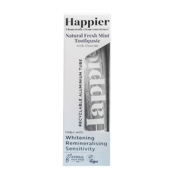 Happier Beauty remineralising toothpaste 75ml 2-pack - British product