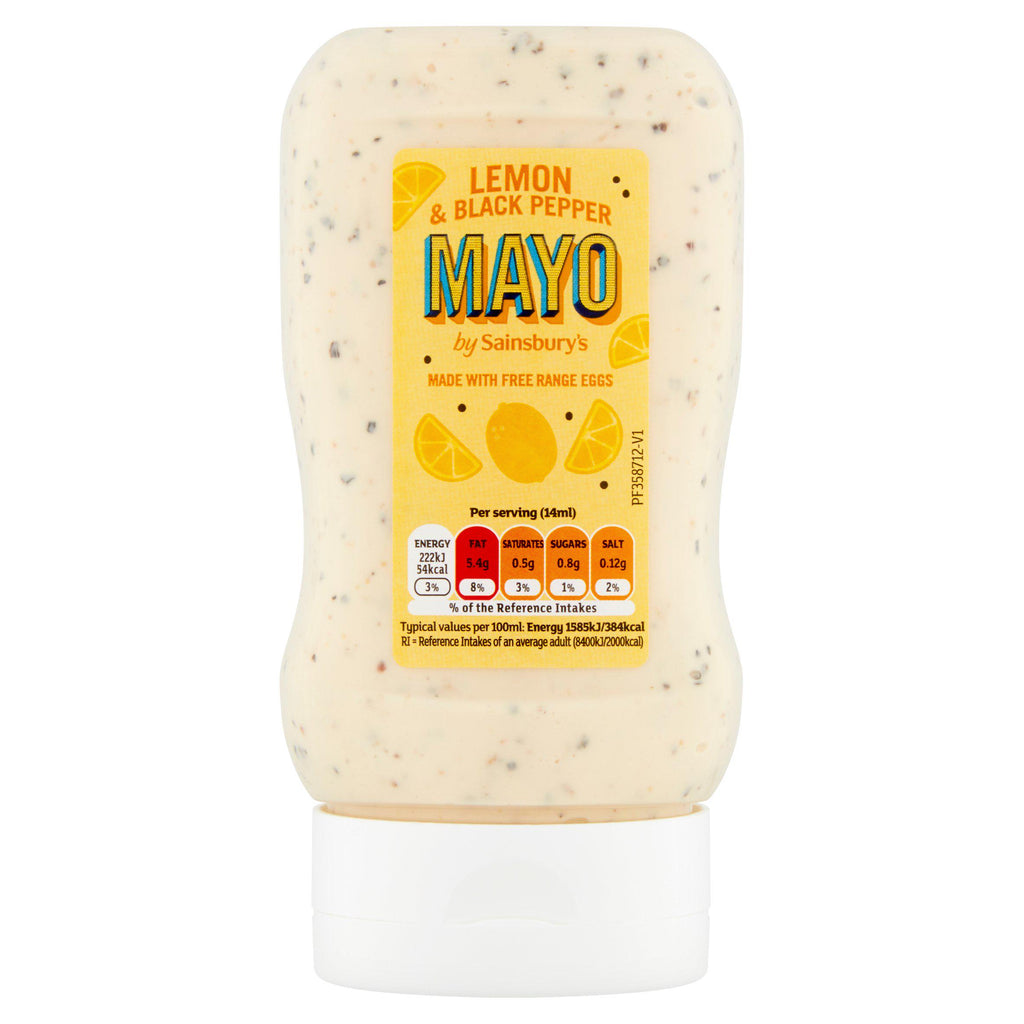 Sainsbury's Lemon & Black Pepper Mayo 280 ml