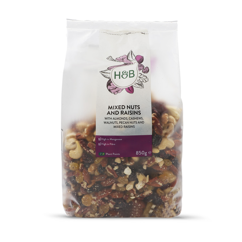 Holland & Barrett Mixed Nuts and Raisins 850g - British product