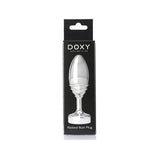 Doxy ribbed butt plug solid aluminium, UK version