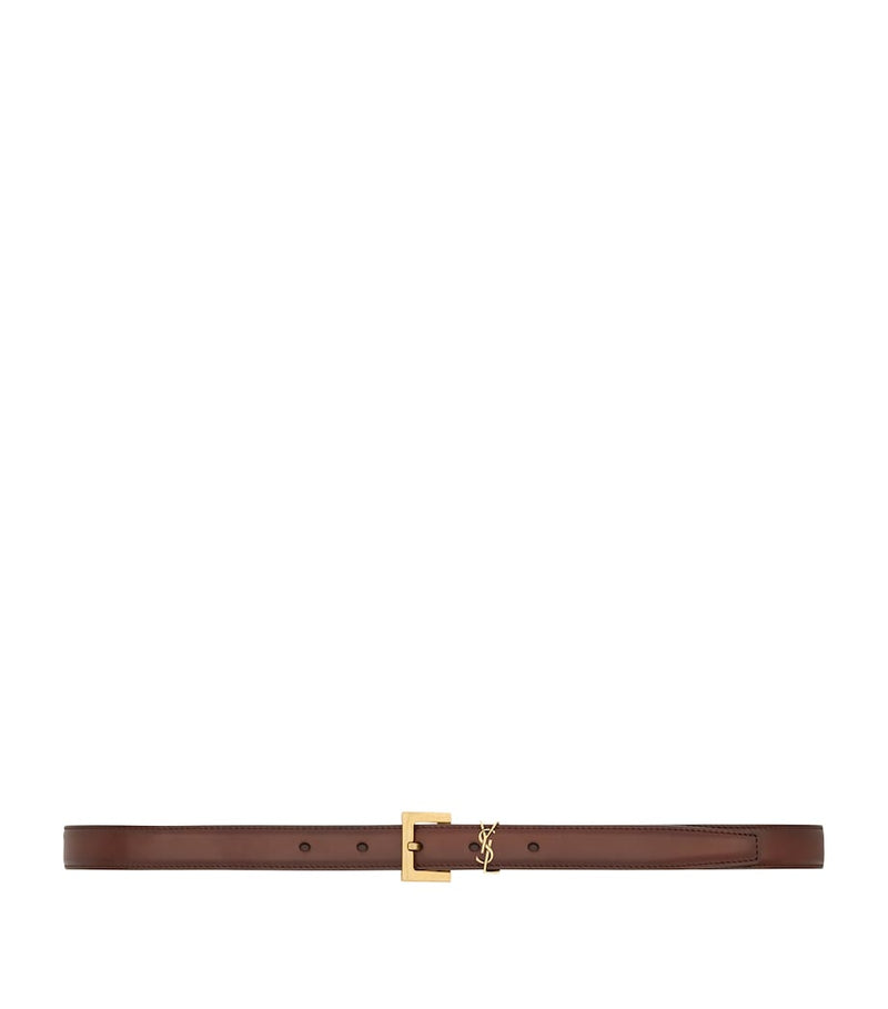 Saint Laurent Cassandre belt smooth calfskin 2cm, UK version