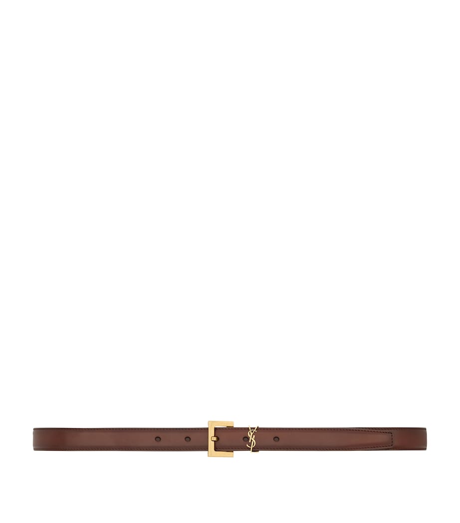 Saint Laurent Cassandre belt smooth calfskin 2cm, UK version