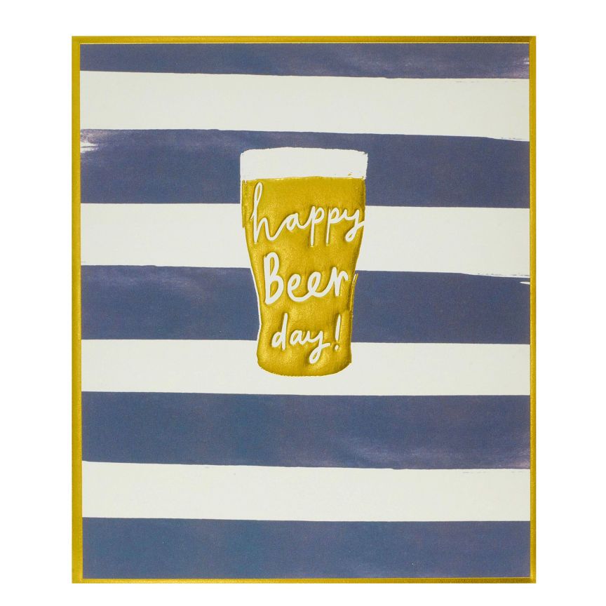 George Home Happy Beer Day Birthday Card General Household ASDA   