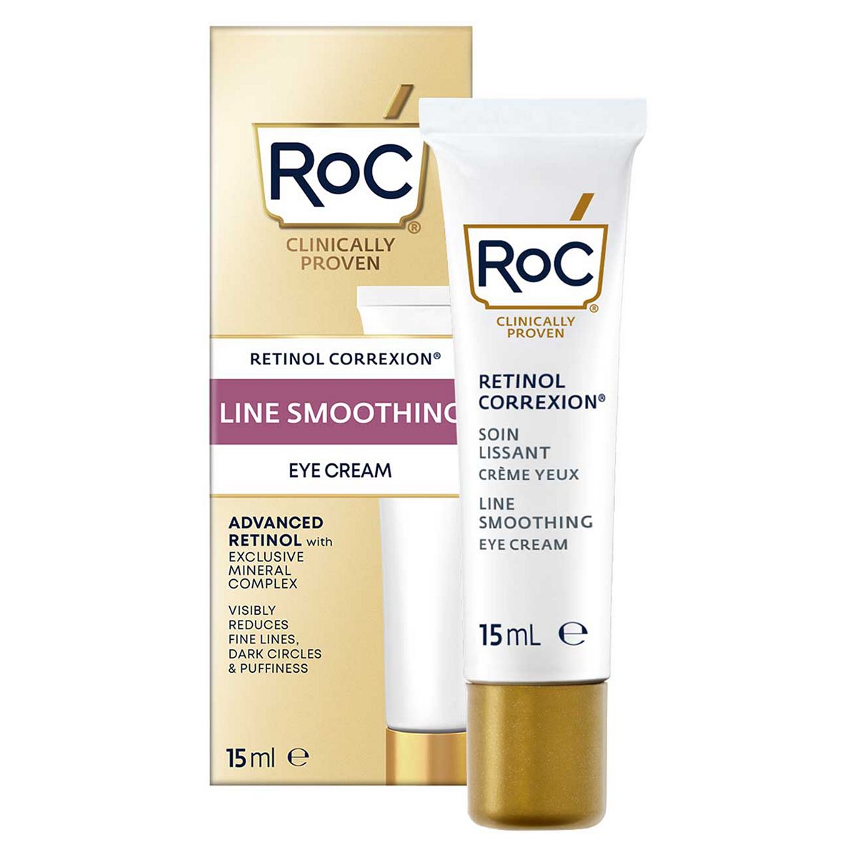 RoC®️ Retinol Correxion® Line Smoothing Eye Cream 15ml GOODS Boots   