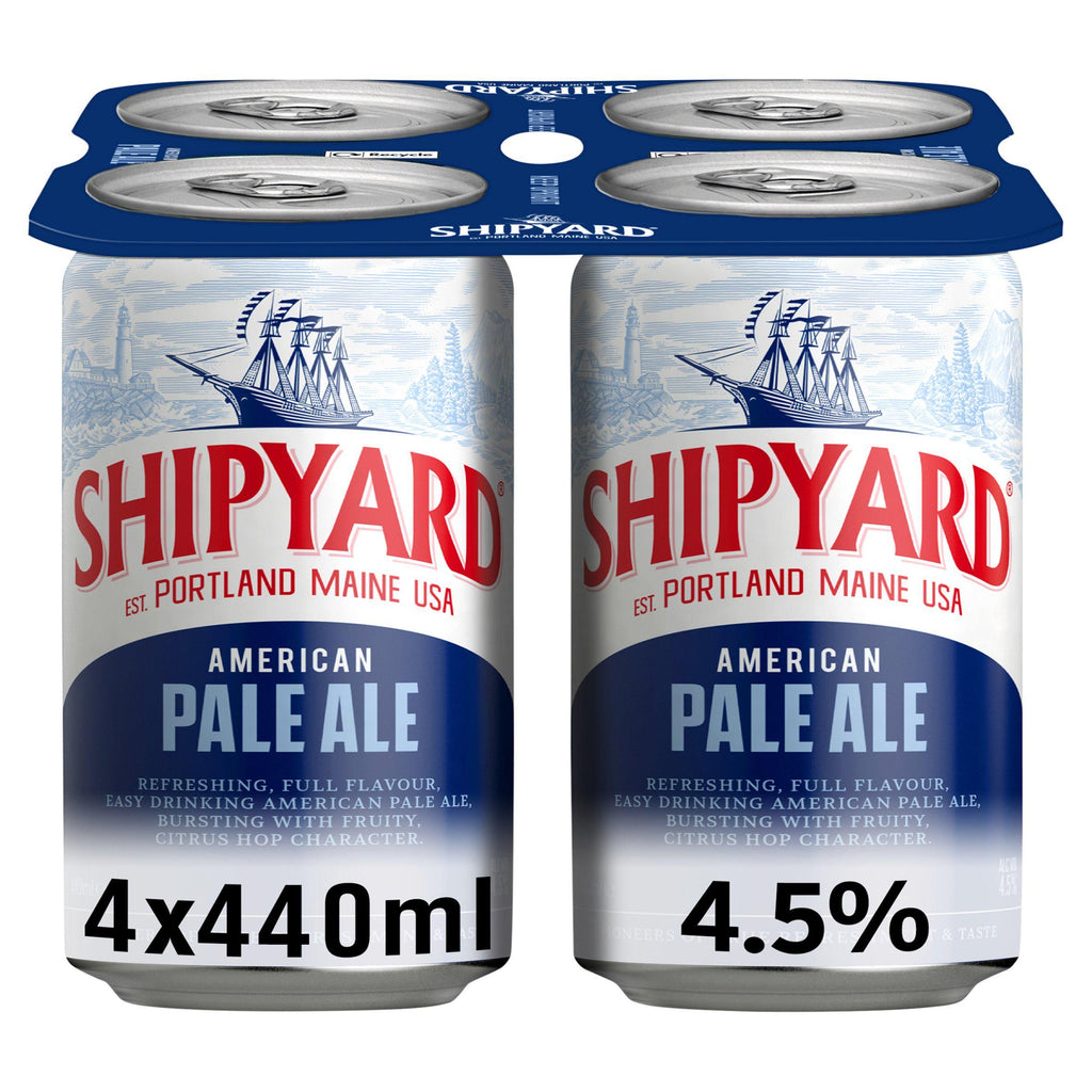 Shipyard American Pale Ale Beer 4x440ml