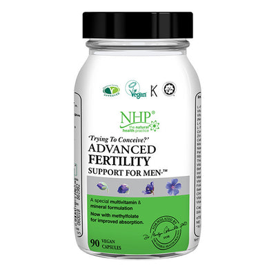 Superdrug NHP Advanced Fertility Support for Men Vitamin and Mineral Supplement 90 Capsules- Buy online at McGrocer