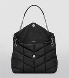 Saint Laurent Loulou Puffer Matelassé shoulder bag in leather, UK version