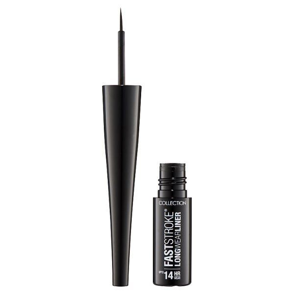 Collection Fast Stroke® Long Wear Liner 4Ml Black GOODS Superdrug   