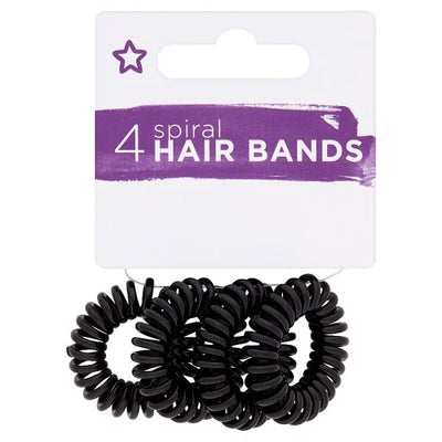 Superdrug Spiral Elastics Hair Bands