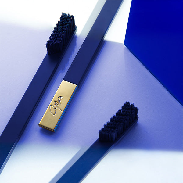 APRIORI Sapphire Blue Gold Medium toothbrush - British product