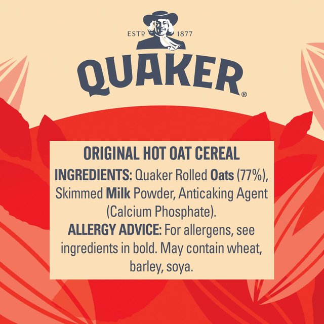 Quaker Oat So Simple Original Porridge Cereal Big Pot   60g