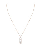 Messika Move 10th Birthday rose gold diamond necklace 0.70ct, UK version