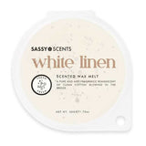 Sassy Scents White Linen wax melt 50g (British brand)