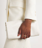SHAY yellow gold diamond pavé link ring - British product