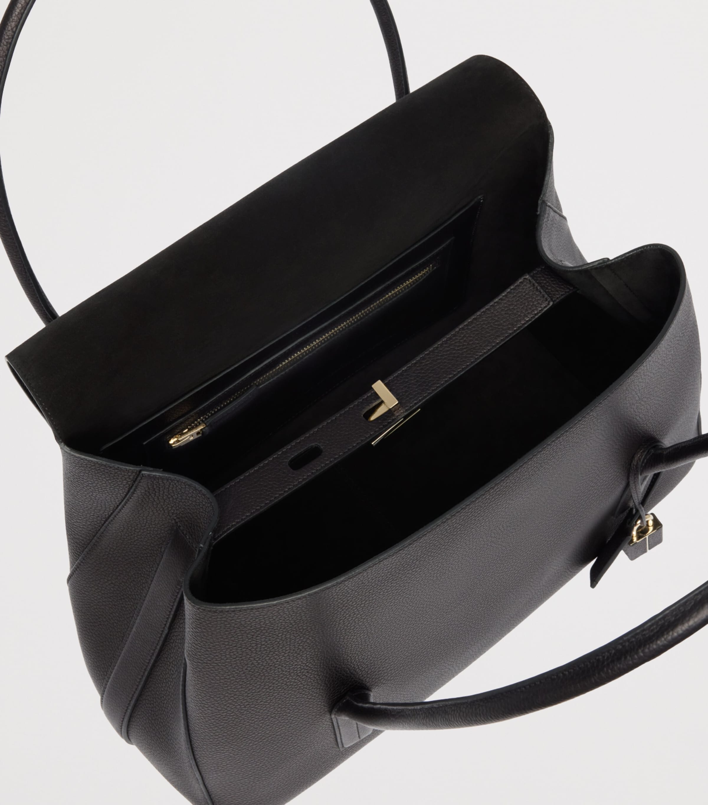 TOM FORD Eclipse shoulder bag in grained leather - British product