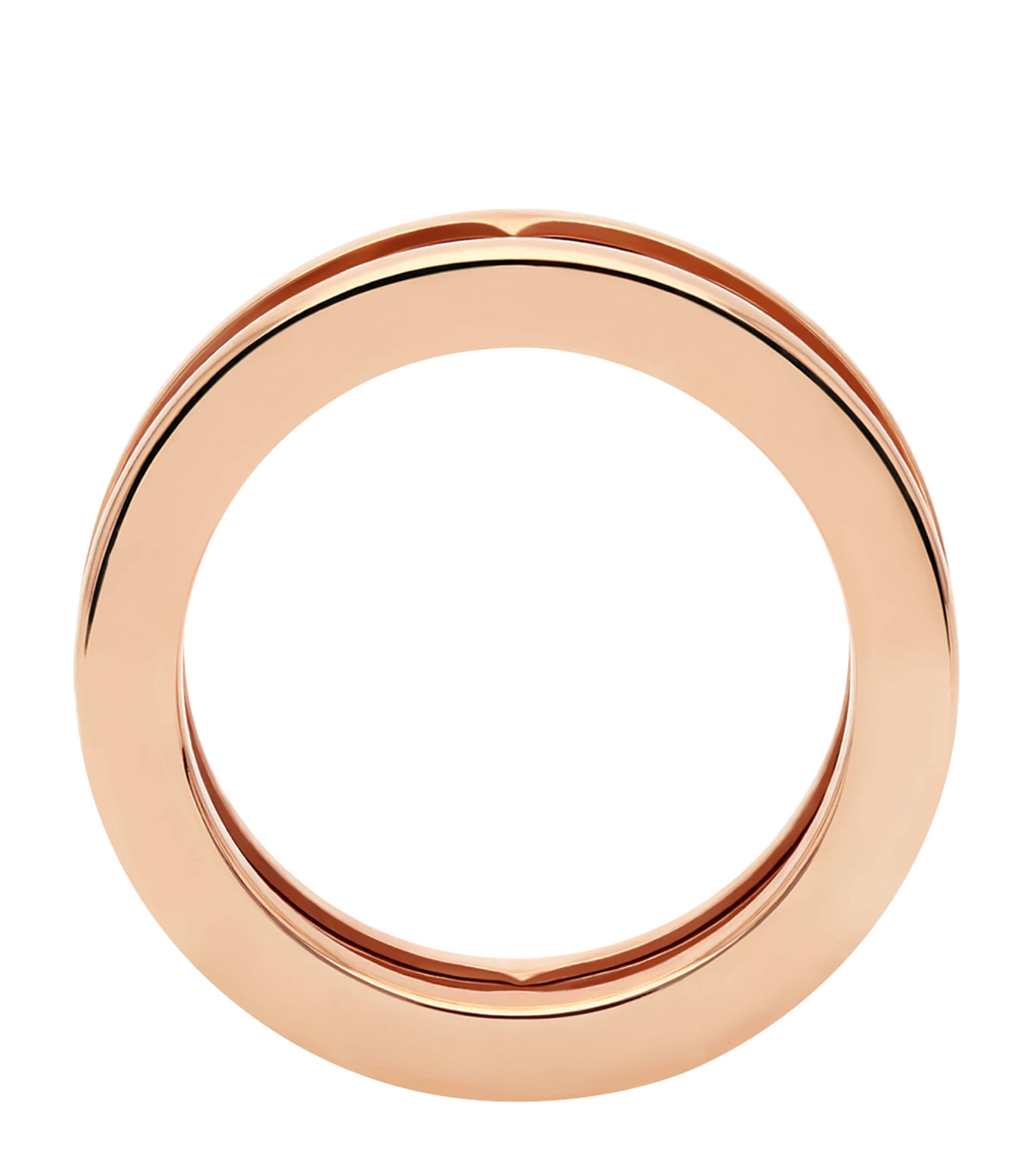 Bvlgari B.zero1 designer rose gold ring, UK version