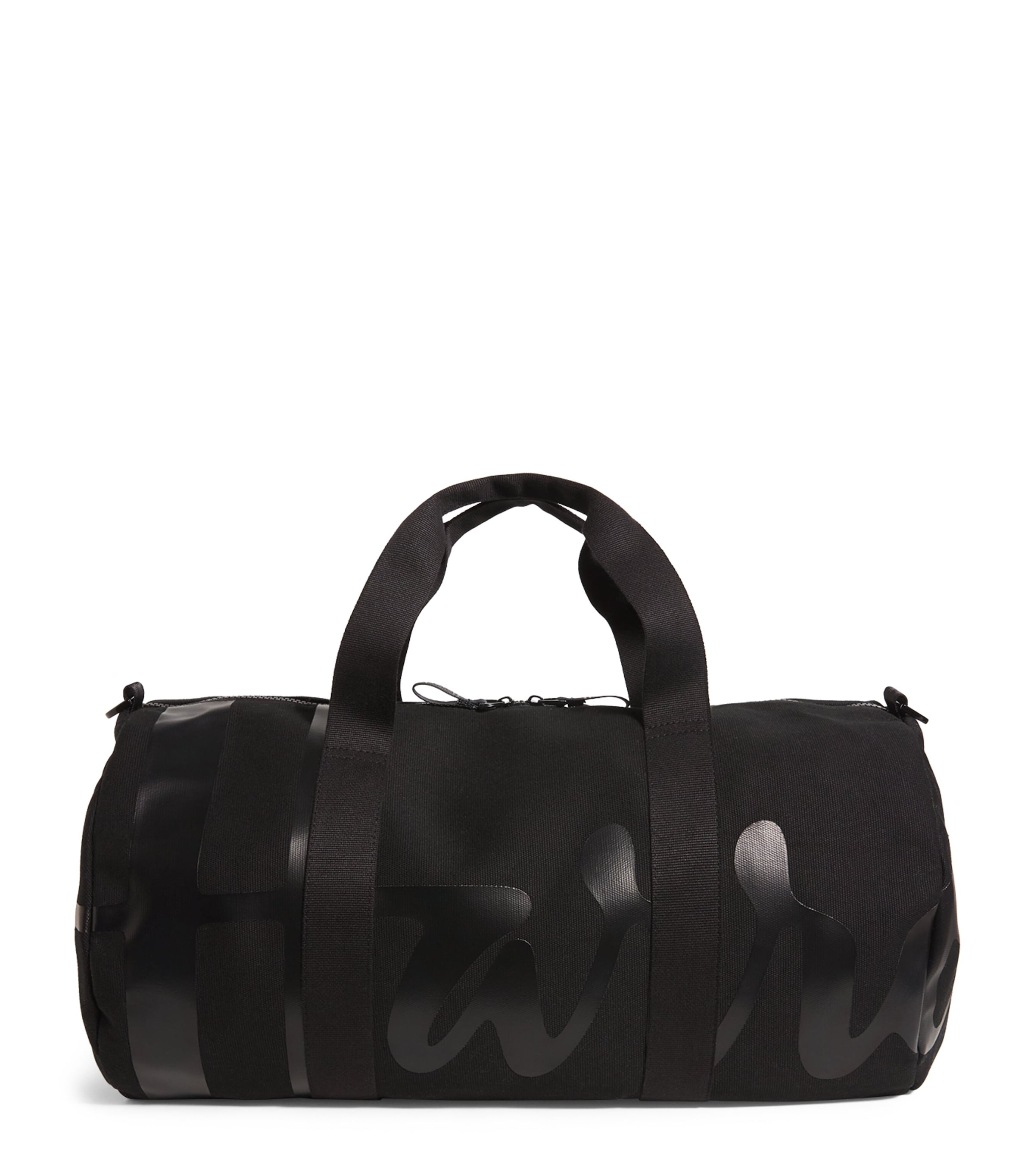 Harrods cotton logo barrel bag, UK version