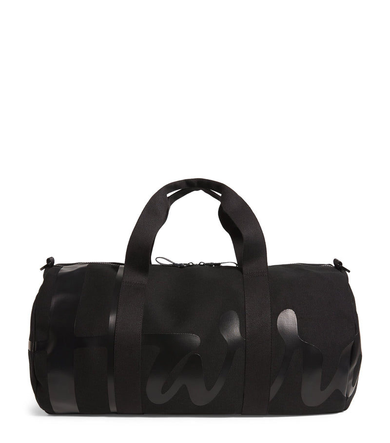 Harrods cotton logo barrel bag, UK version