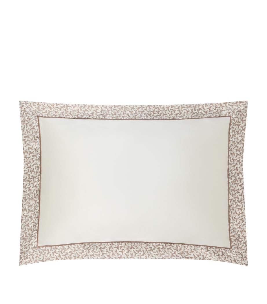 Gingerlily silk fern border king Oxford pillowcase 50cm x 90cm, UK version