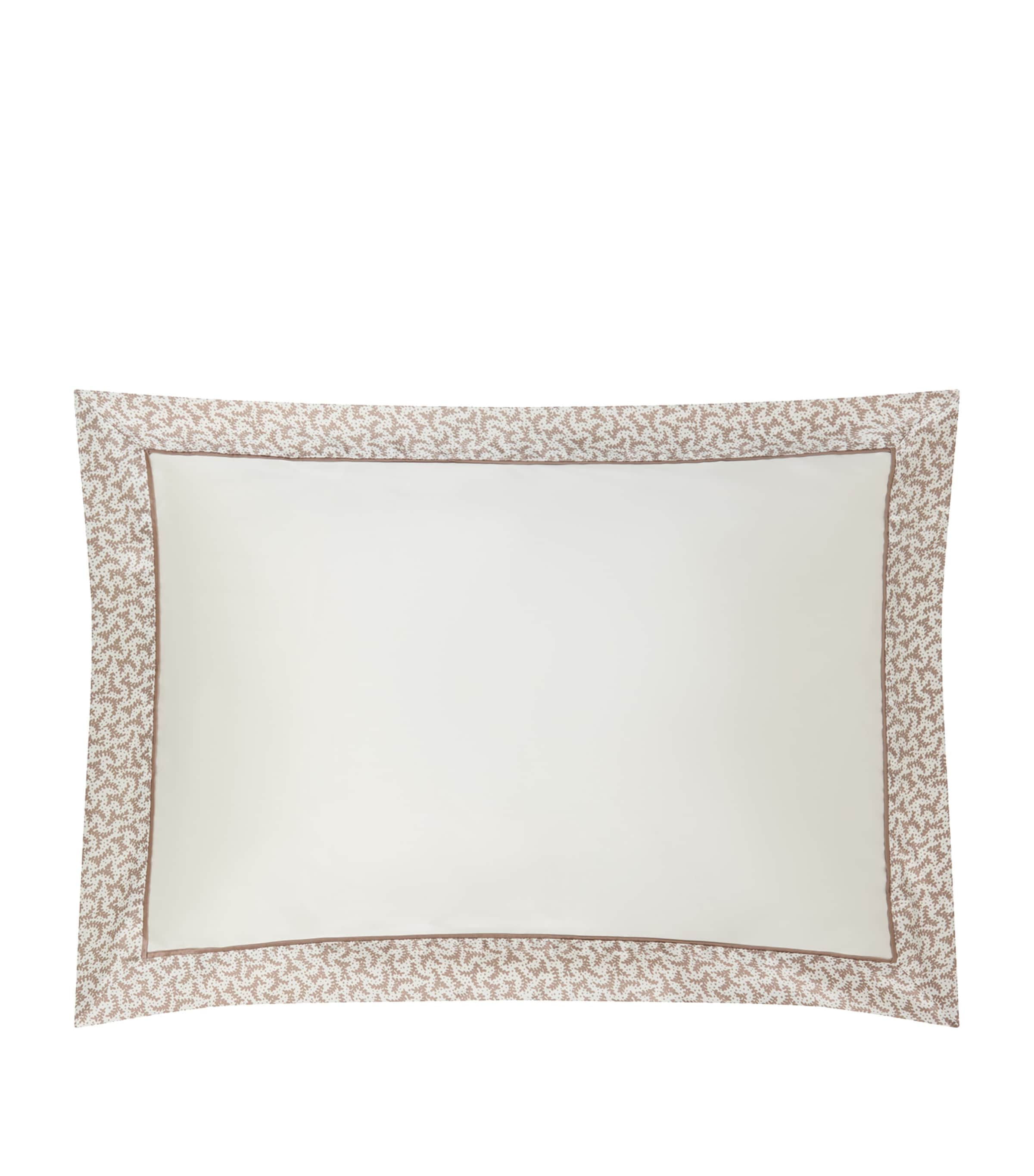 Gingerlily silk fern border king Oxford pillowcase 50cm x 90cm, UK version