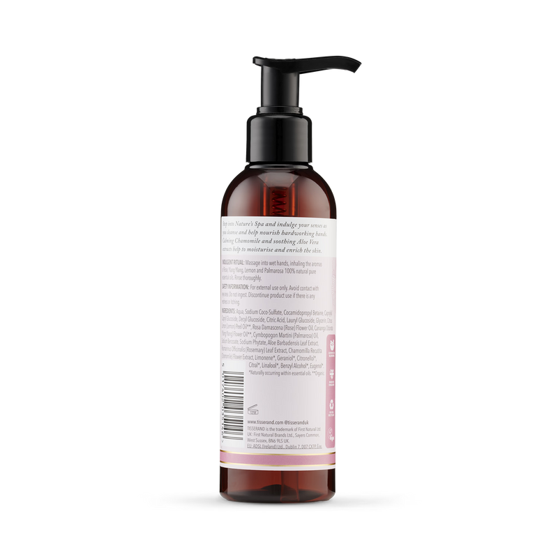 First Natural Brands Rose & Ylang Ylang hand wash 195ml (British brand)