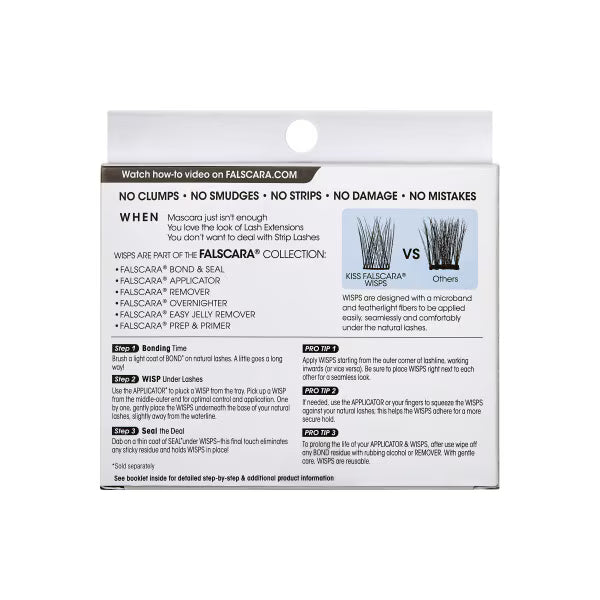 DNR Falscara individual lash wisps 01 Pack 12 - British product