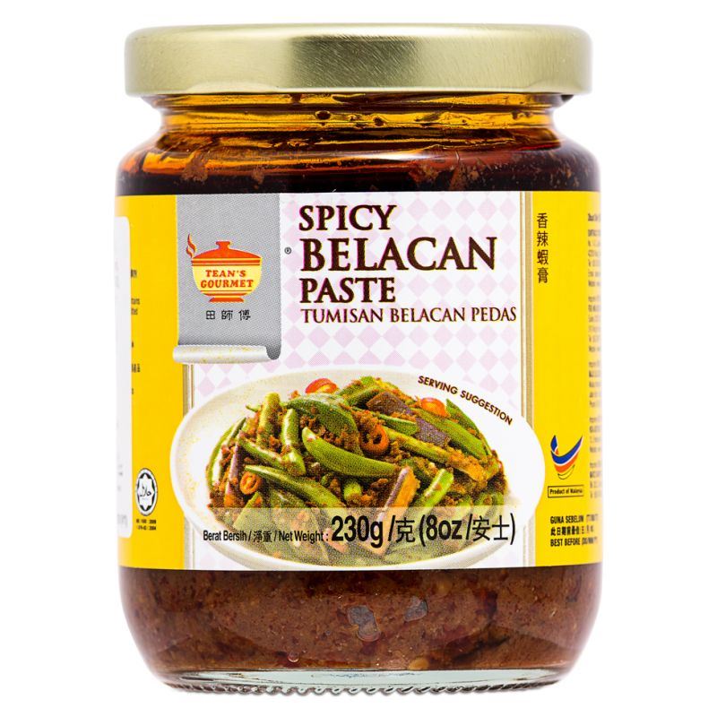 Tean's Gourmet spicy belacan paste (British brand)