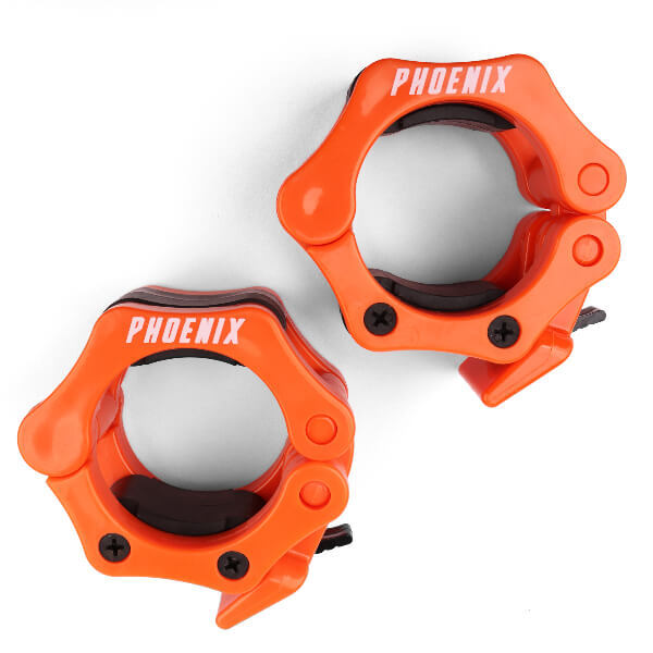 Phoenix Fitness barbell clamp orange 2 inch - British product