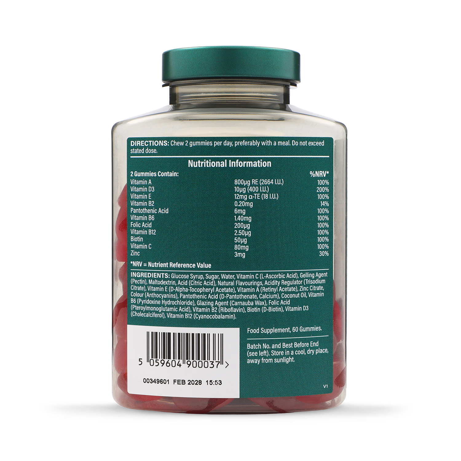 Holland Barrett Vit B Complex Gummy 60 Chewables