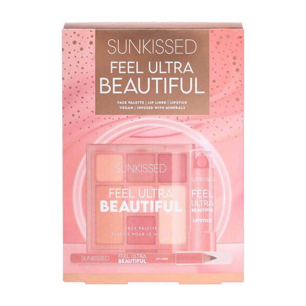 Sunkissed Feel Ultra Beautiful makeup gift set (British brand)